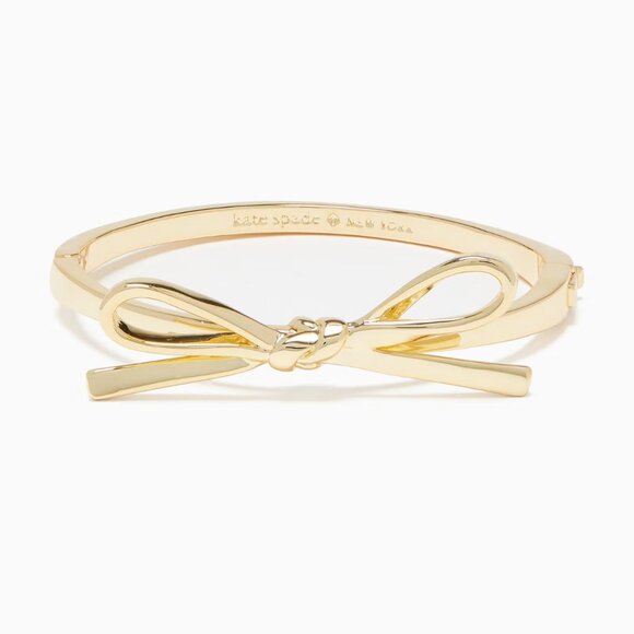 NEW Kate Spade Gold Mini Bow Bangle - Picture 1 of 3